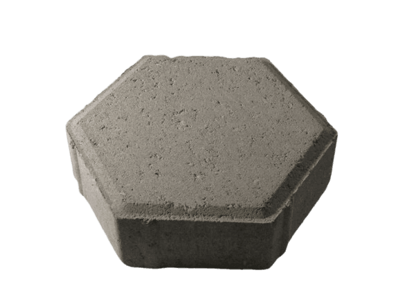 Grey Hexagon Block
